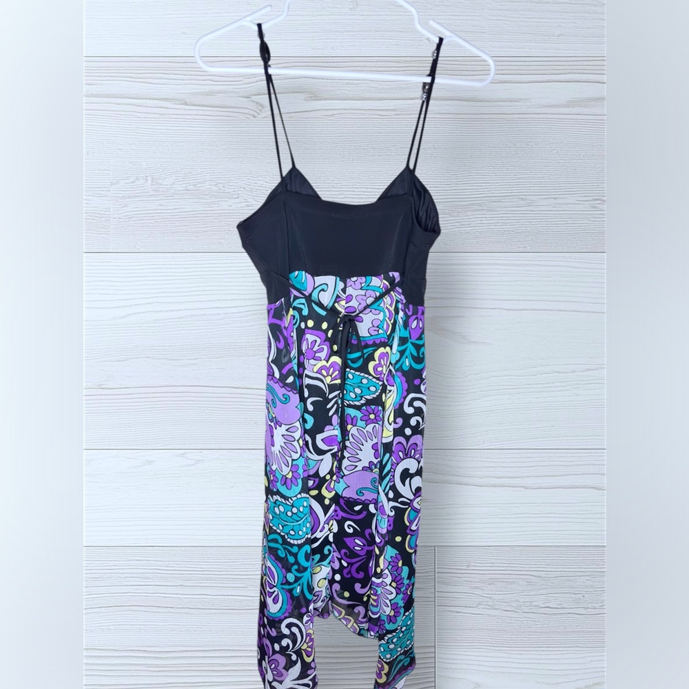 CANDIES Y2K Women’s Colorful Paisley Sheer Flowy Festival Dress - Picture 3 of 7